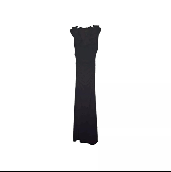 Laundry By Shelli Segal | Floor Length Fitted Black Dress in Size 2 B27#3 - Picture 1 of 8